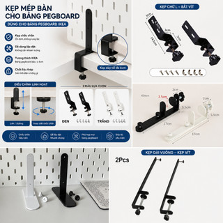 Kẹp mép bàn phụ kiện kẹp bảng pegboard vào mép bàn