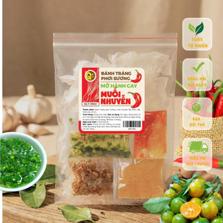 Bánh tráng Phơi Sương Dẻo Sate-Hành Phi-Hành Lá Muối Nhuyễn Siêu cay Bánh Tráng Tây Ninh
