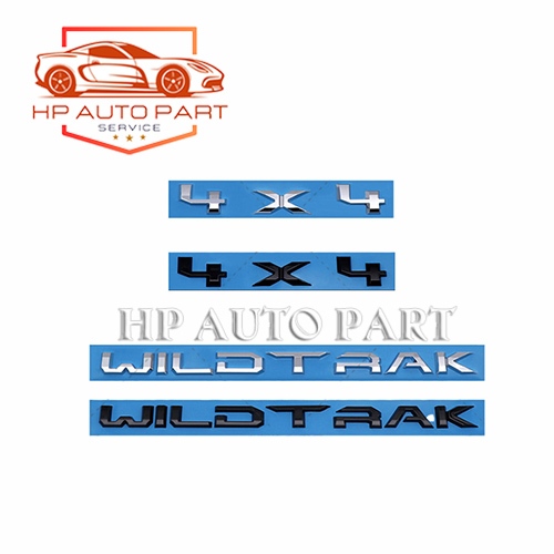 Logo Chữ 4X4 WILDTRAK dán xe Ford Ranger