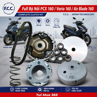 Full Bộ Nồi Trước, Nồi Sau dùng cho xe Lead 125 ‘21, SH MODE Đời 2020, PCX 160, Vario 160 Hãng FCC Công Nghệ Japan