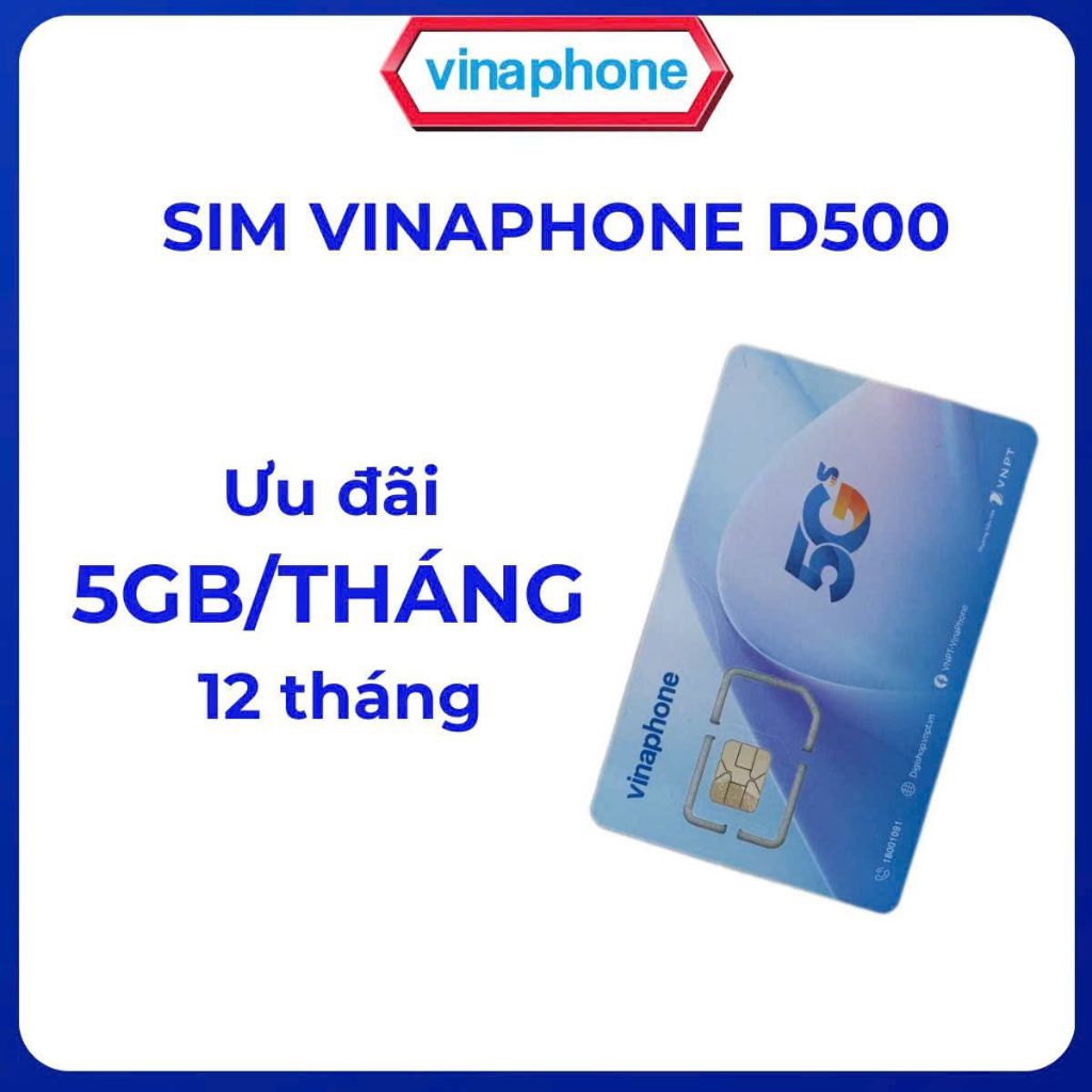 SIK VINAPHONE D500 - D219 5GB/THÁNG [CÓ ESIM]
