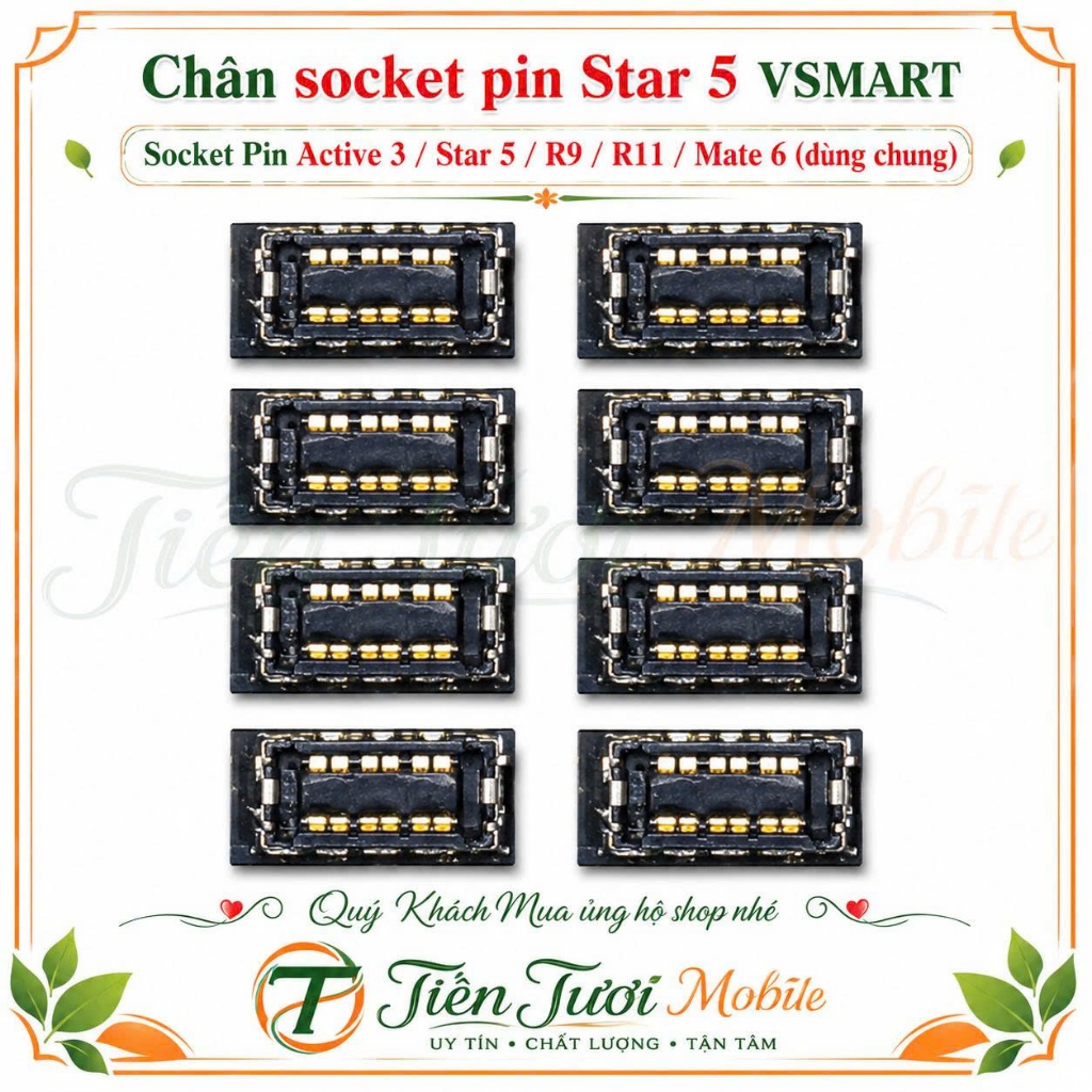 socket pin trên main star 5 /active 3 /R9/R11 /mate 6