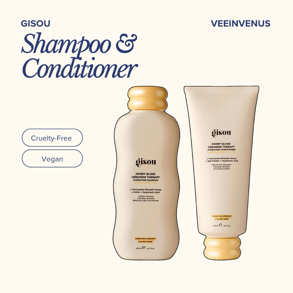 veeinvenus | Set gội xả GISOU Honey Gloss Hydrating Shampoo & Conditioner