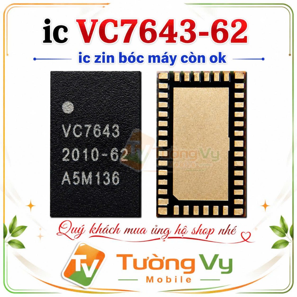 ic VC7643-62,dùng sửa main