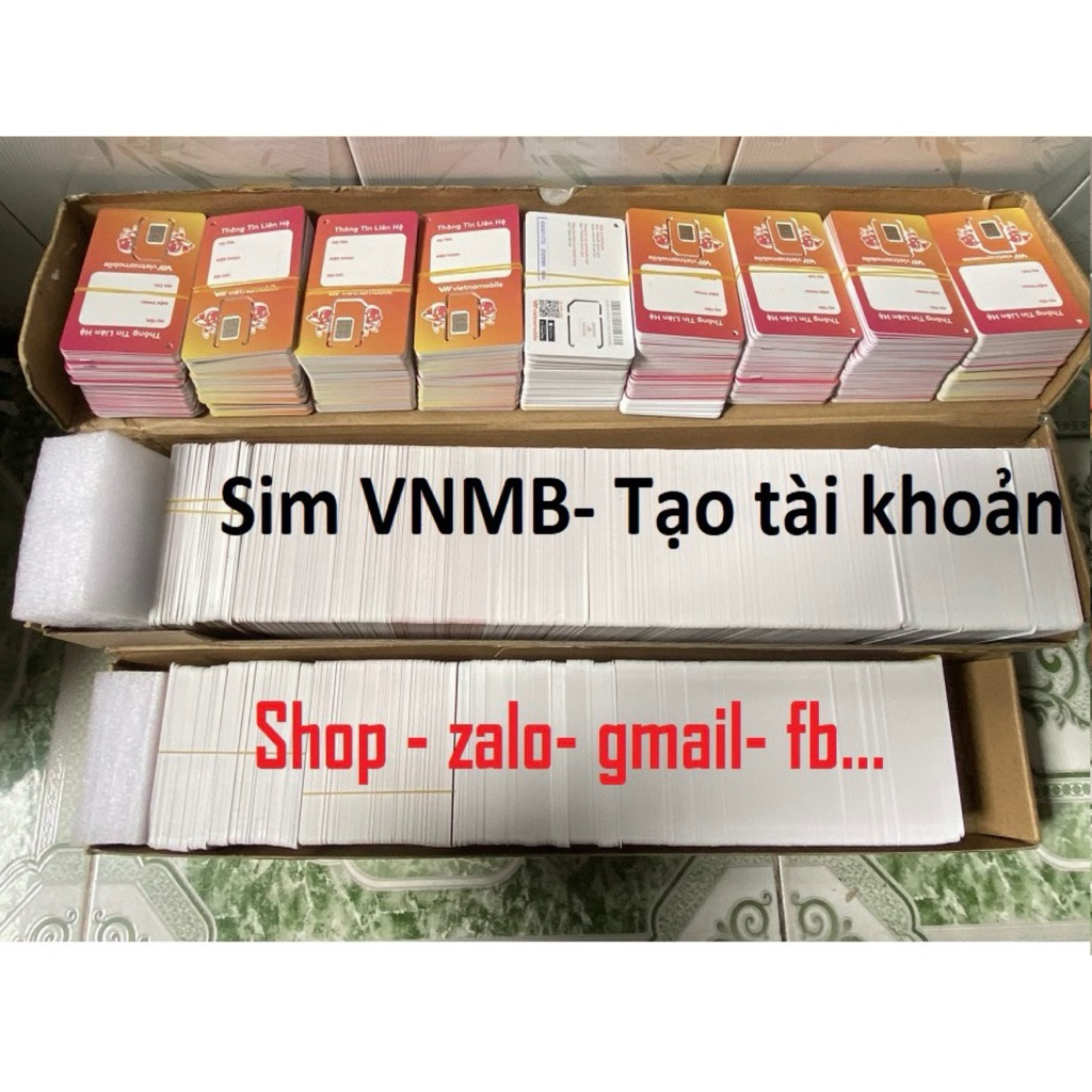 Sim vietnamobile tạo fb, zalo, gmail,sen ....nghe gọi vào mạng