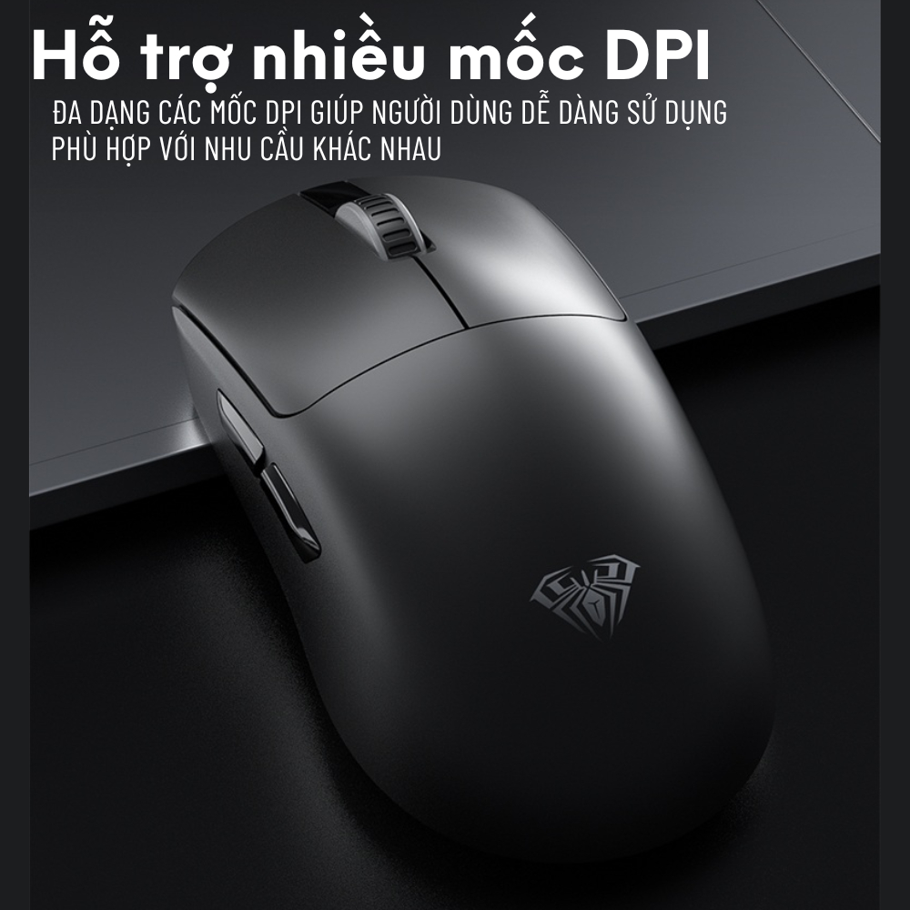 Chuột Không Dây AULA AM206 Kết nối Xa 10M - DPI 1600, Dùng Cho Máy Tính PC, Laptop | BigBuy360 - bigbuy360.vn