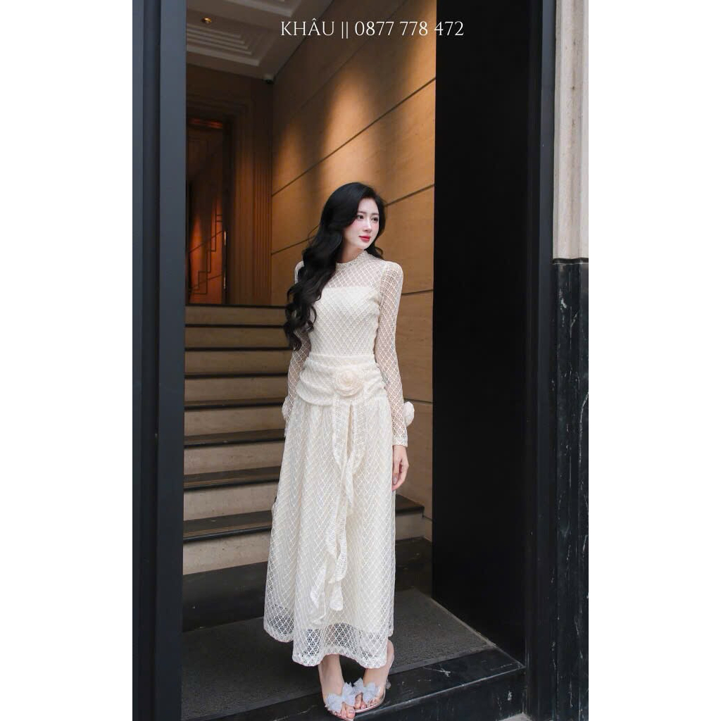 ĐẦM REN HOA KHÂU DESIGN