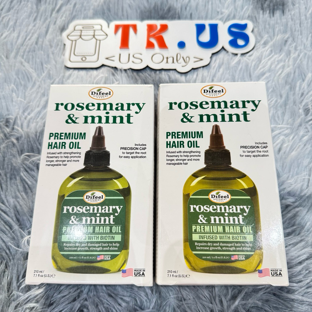 [Hoả Tốc + Hàng Mỹ] Tinh dầu hỗ trợ mọc tóc, giảm gãy rụng Difeel Rosemary & Mint 210ml