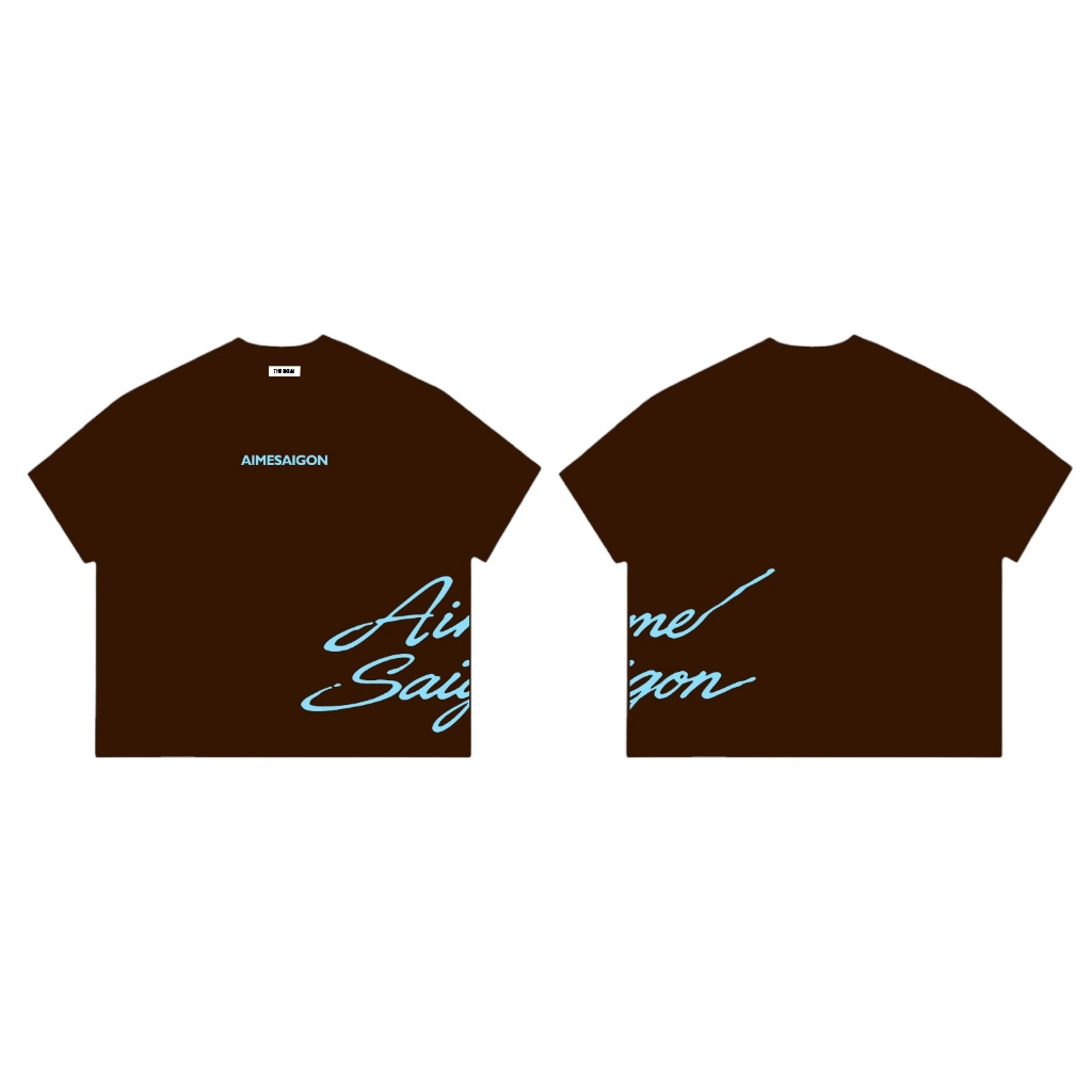 [MỚI] A11 Aimesaigon Áo Thun Big Boxy Local Brand Form Rộng Tay Ngắn Cotton 250gsm "SCRIPT" Nam Nữ  Unisex Mùa Hè | BigBuy360 - bigbuy360.vn