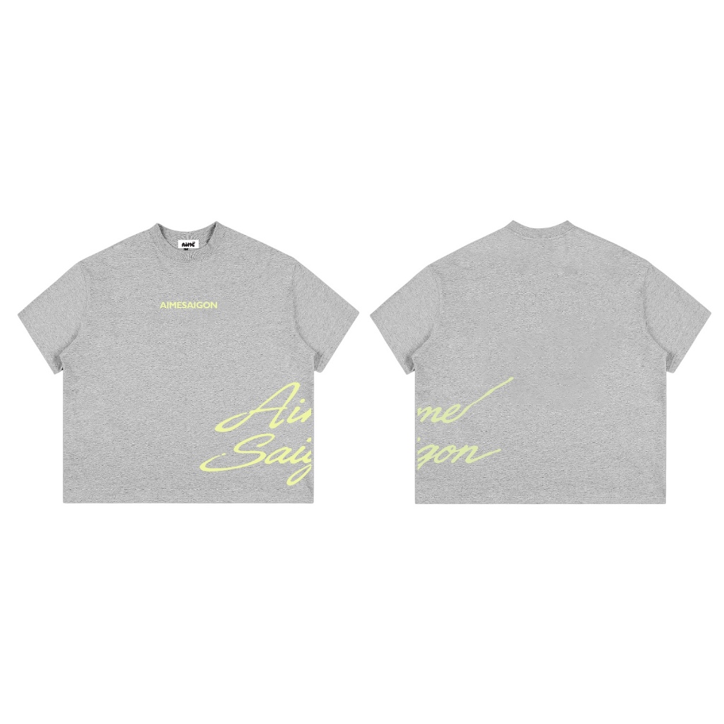 [MỚI] A11 Aimesaigon Áo Thun Big Boxy Local Brand Form Rộng Tay Ngắn Cotton 250gsm "SCRIPT" Nam Nữ  Unisex Mùa Hè | BigBuy360 - bigbuy360.vn