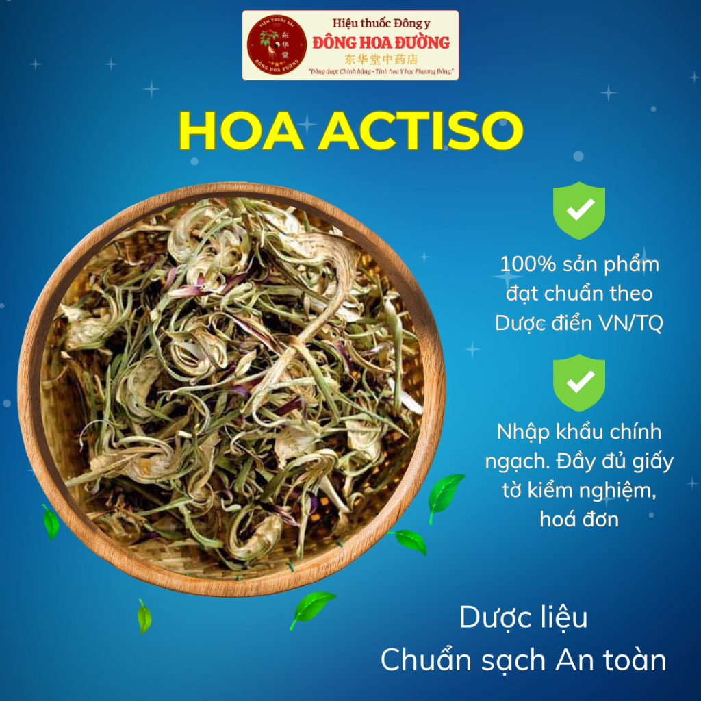 HOA ACTISO (Atiso Khô) Nhập Khẩu Chính Ngạch | Đầy Đủ Giấy Tờ CO CQ COA | Giúp Thanh Nhiệt, Mát Gan,