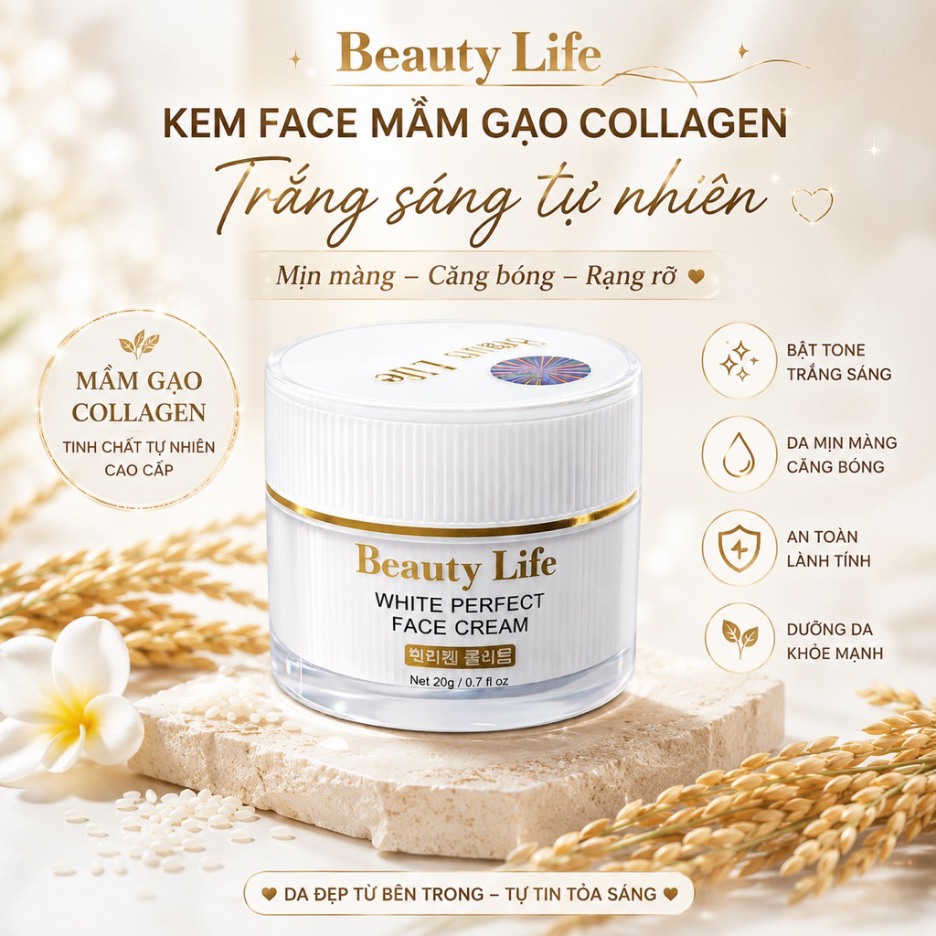 Combo Serum &Face Mầm Gạo Collagen