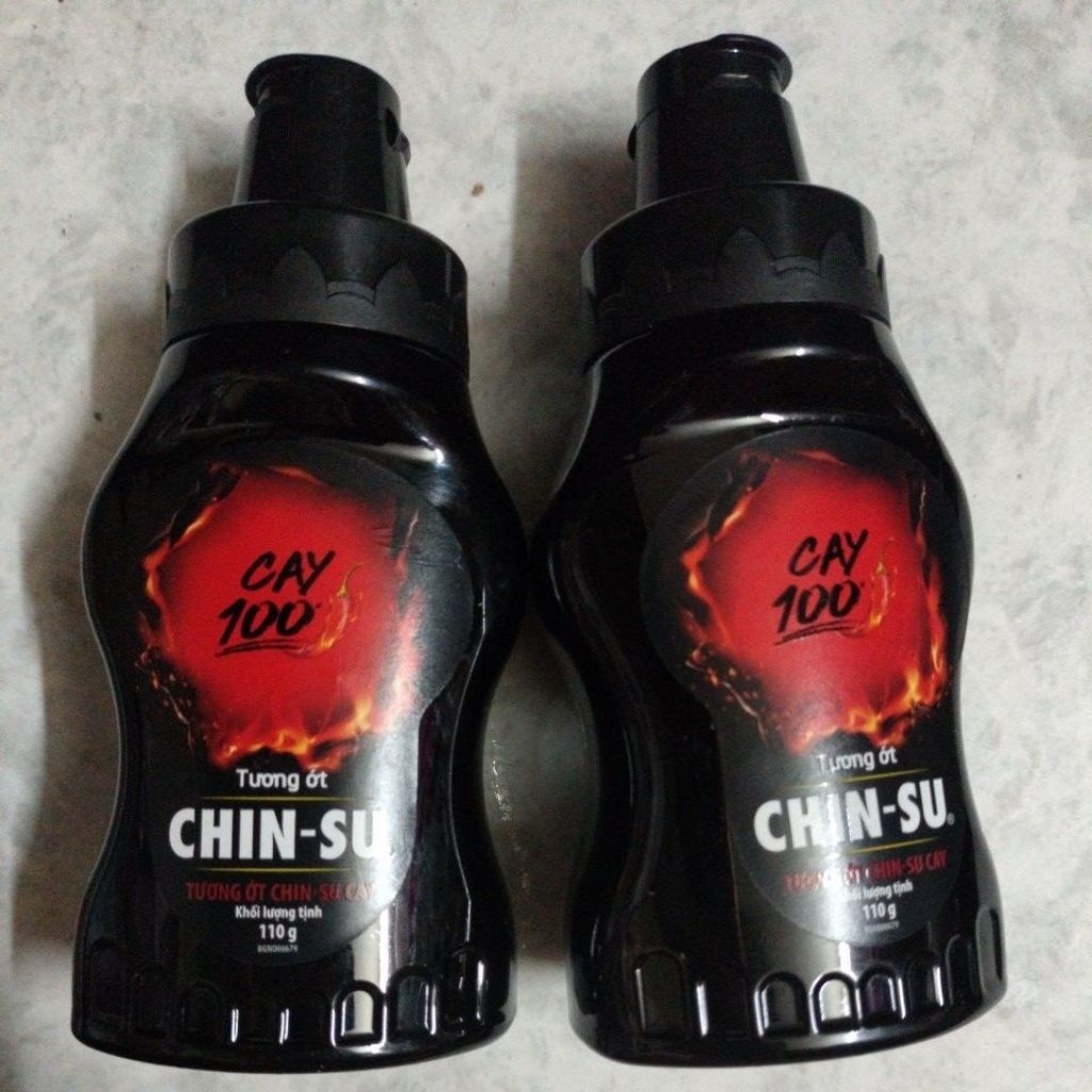 combo 2 chai tương ớt chinsu cay 100 trọng lượng 110g