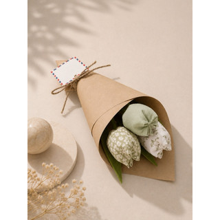 Hoa tulip vải handmade (bó 3 bông)