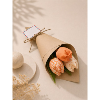 Hoa tulip vải handmade (bó 3 bông)