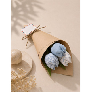 Hoa tulip vải handmade (bó 3 bông)