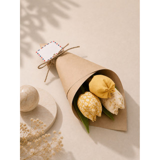 Hoa tulip vải handmade (bó 3 bông)