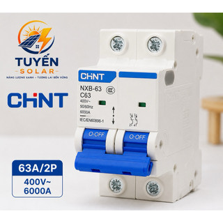 APTOMAT CHINT NXB- 63A CHÍNH HÃNG | CB 63A | MCB 63A | APTOMAT TỦ ĐIỆN, ĐIỆN MẶT TRỜI