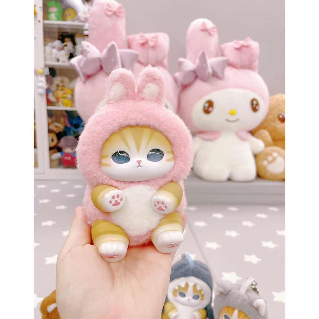 [CHÍNH HÃNG] Mofusand Kiramekko Fluffy Kittens Plush Keychain Blindbox