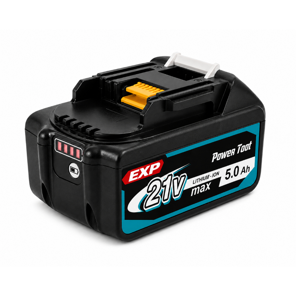 Pin Makita 5Ah - 18V - Mạch NSZ (2 đường sạc ) - Dòng Xả Cao Sử Dụng Máy Công Cụ - Bảo Hành 1 Năm