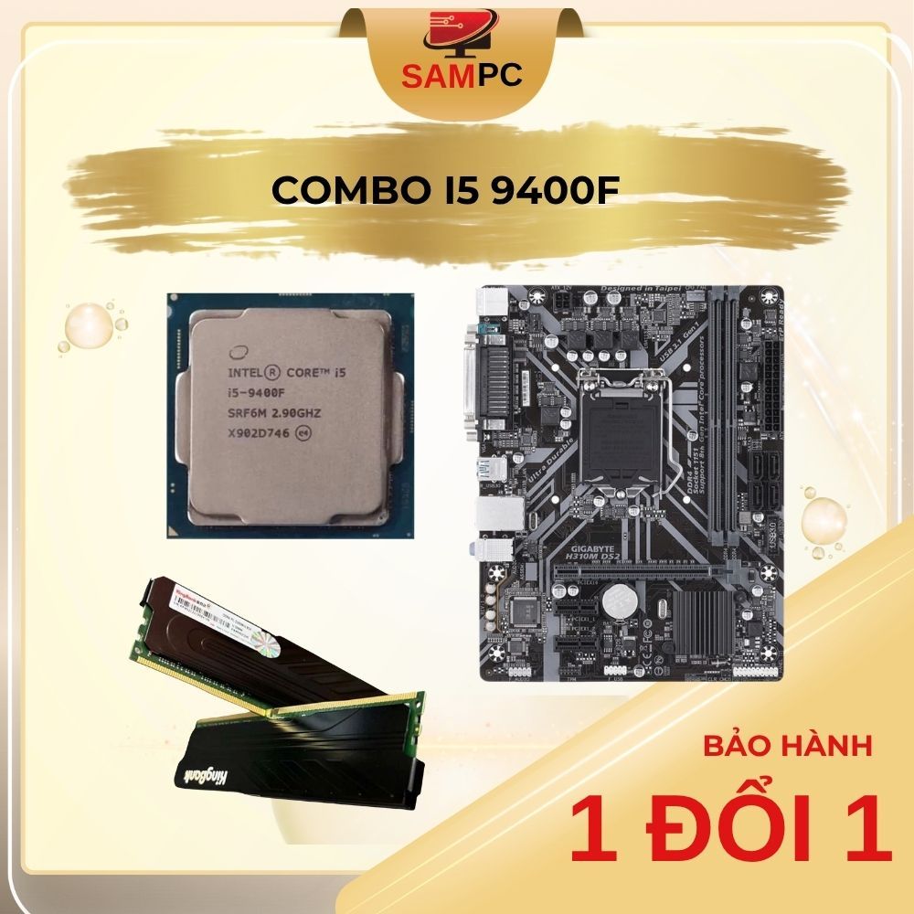 Bộ PC Combo CPU i5 9400F + Main H31-/ B360/ B365 + Ram 8/16GB Dr4 Quốc Dân Giá Rẻ