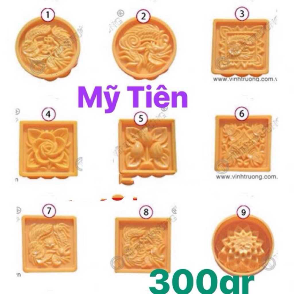Khuôn bánh Trung thu nhận 300gr nhựa cao cấp Vĩnh Trường