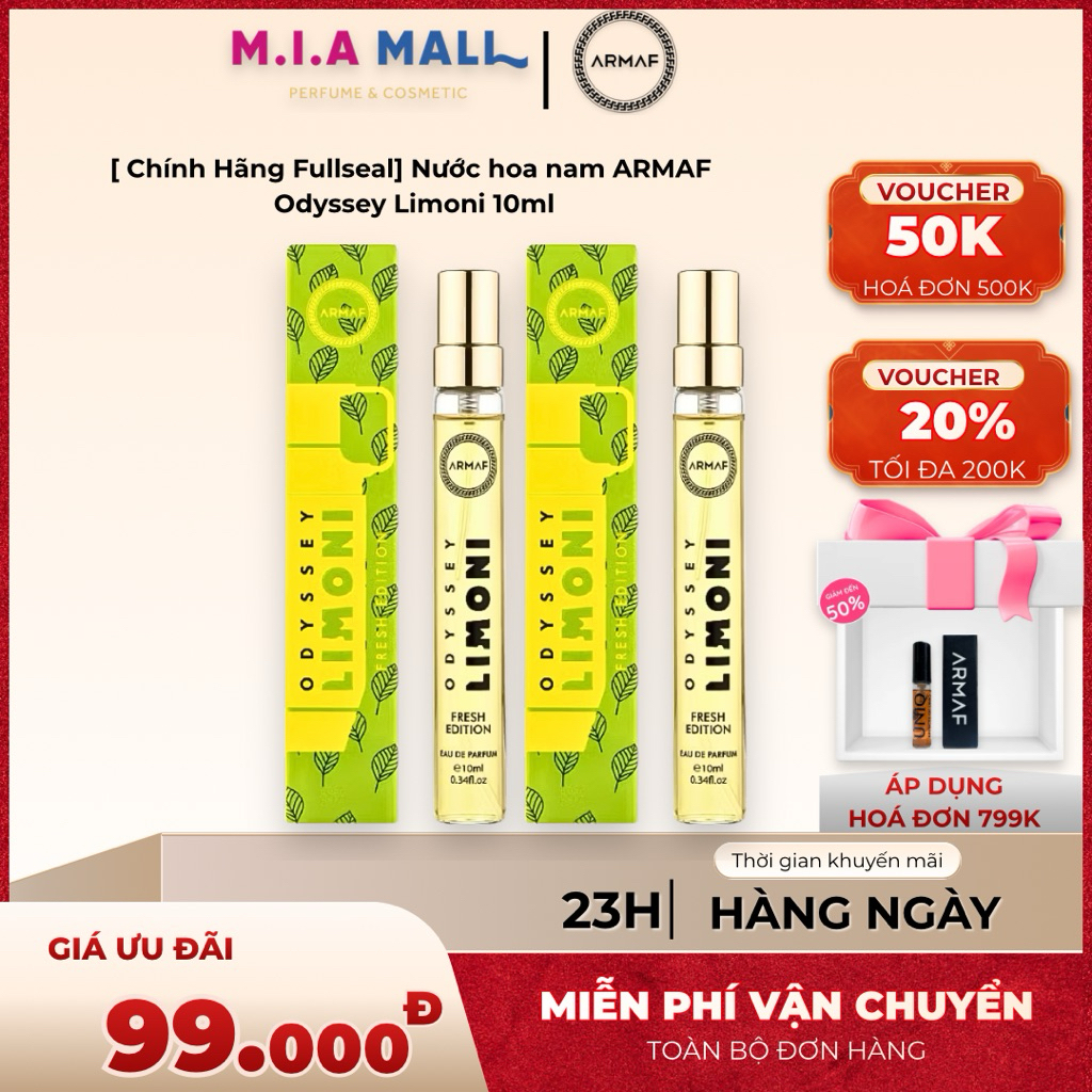 [Chính Hãng Fullbox] Nước hoa nam ARMAF Odyssey Limoni 10ml