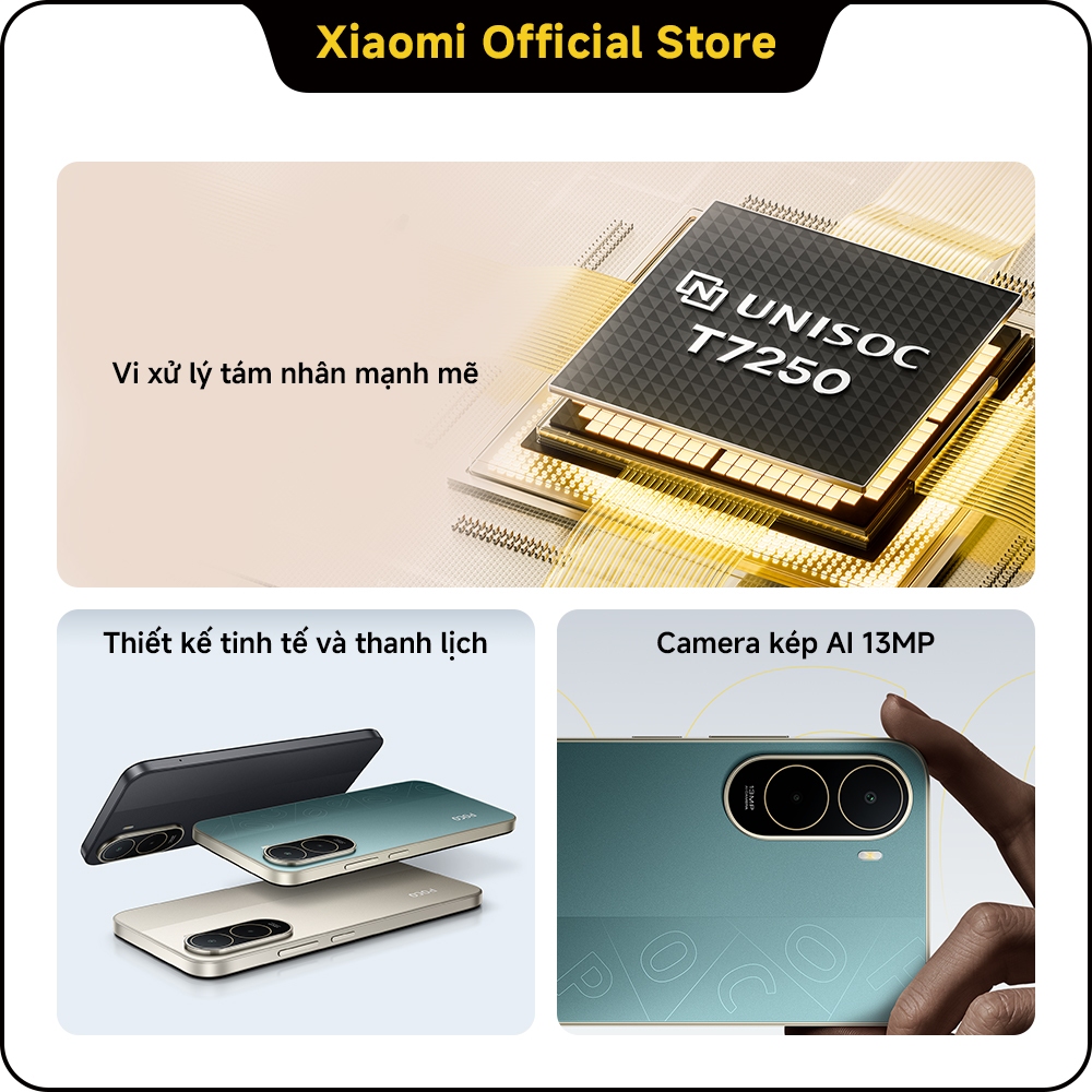 Điện thoại thông minh POCO C81 Pro (4GB+64GB| 4GB+128GB| 4GB+256GB) Pin khủng 6000 mAh | BigBuy360 - bigbuy360.vn