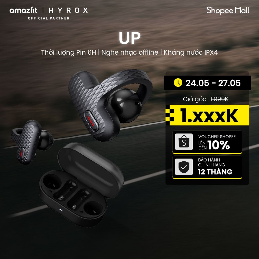 Tai nghe thiết kế mở open-ear Amazfit Up - Hàng chính hãng - Bảo hành 12 tháng