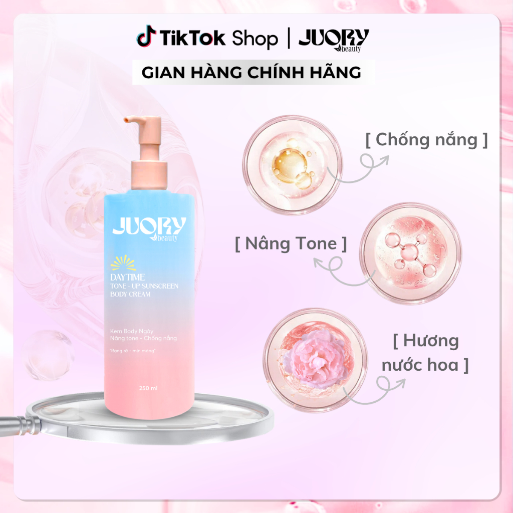 Kem Body Ngày Juory - Nâng Tone, Chống Nắng - 250ml