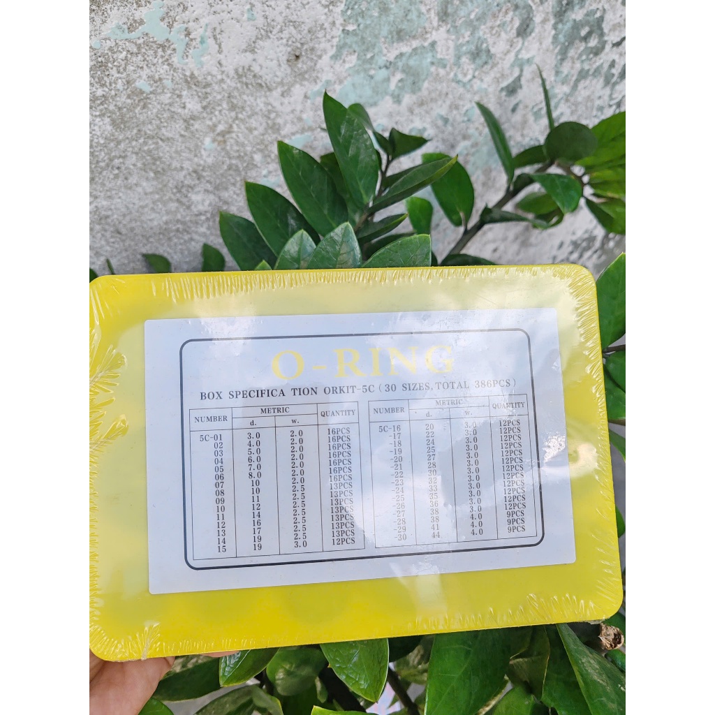HỘP RON ORING 382 PCS ( 1 HỘP ), HÀNG CHỊU NHIỆT 120 ĐỘ