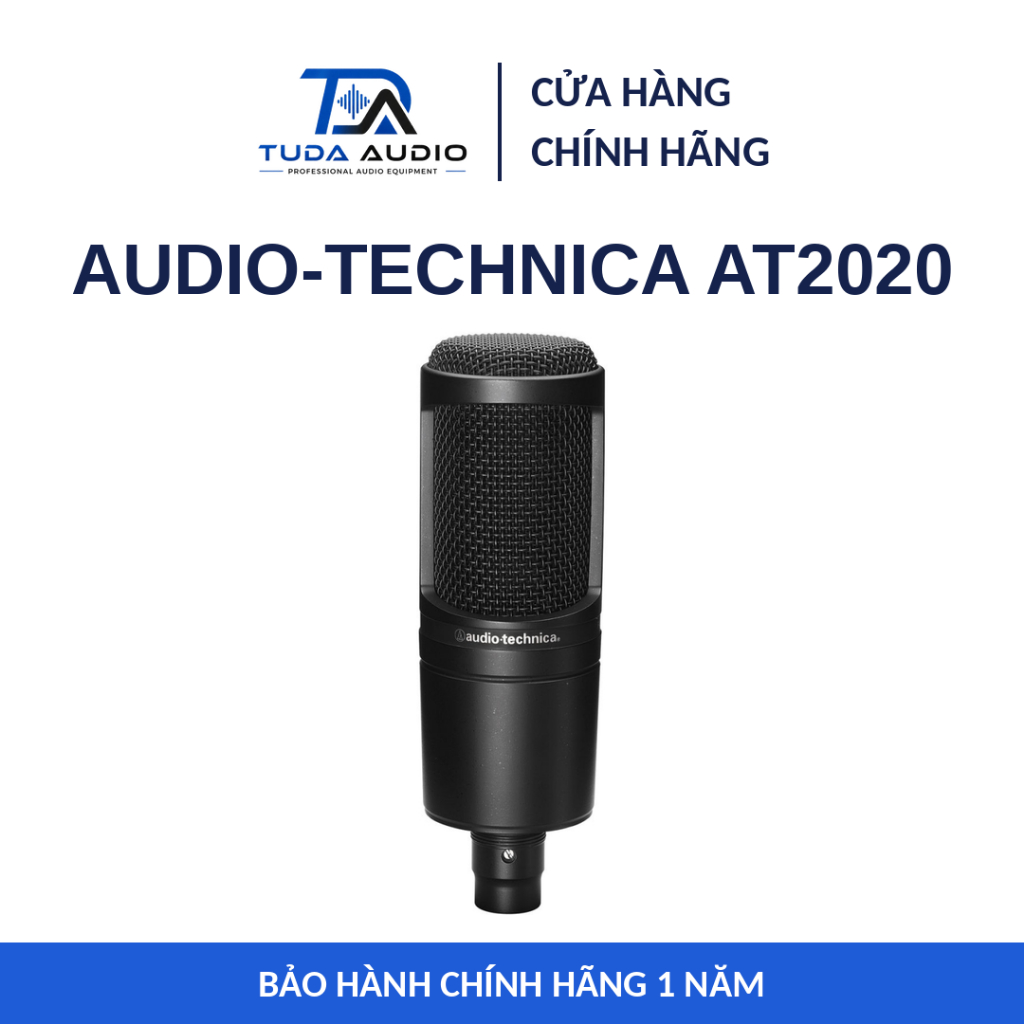 Audio-Technica AT2020 - Micro Thu Âm Condenser Cardioid XLR Phòng Thu - Chính Hãng BH 12T