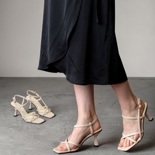 Giày Sandal Cao Gót Nữ 7cm Quai Chéo Pixie H088