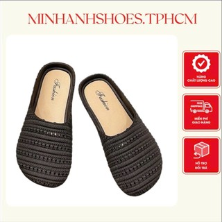 Dép nữ đế bệt thiết kế phong cách, chất liệu cao su non êm mềm thoáng khí (9892)