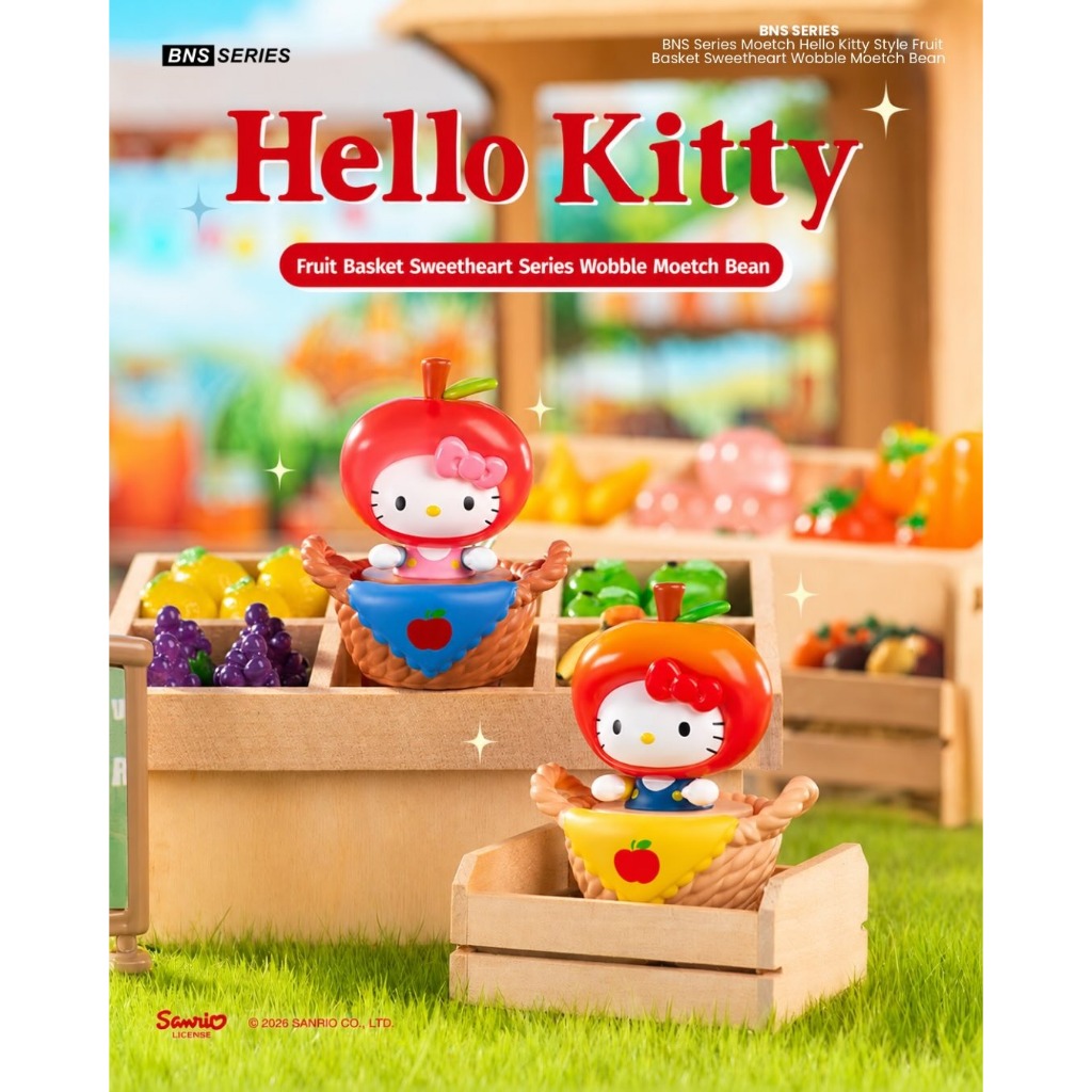 Mô Hình Hộp Mù - Hello Kitty - Fruit Basket Sweetheart Series Wobble - Moetch - MB39