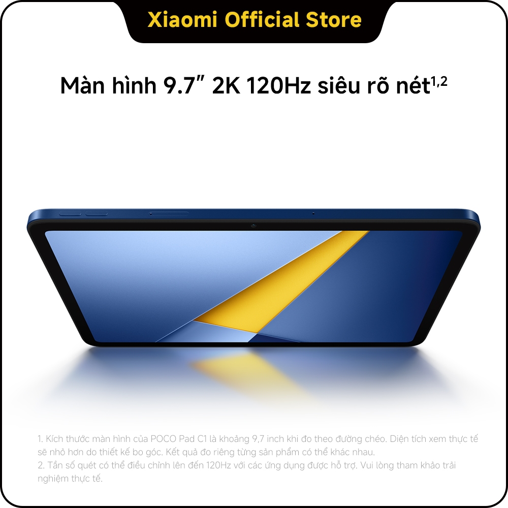 POCO Pad C1 (4GB+64GB| 6GB+128GB) | Màn hình 9.7" 2K 120Hz | Pin khủng 7600 mAh(typ) | BigBuy360 - bigbuy360.vn