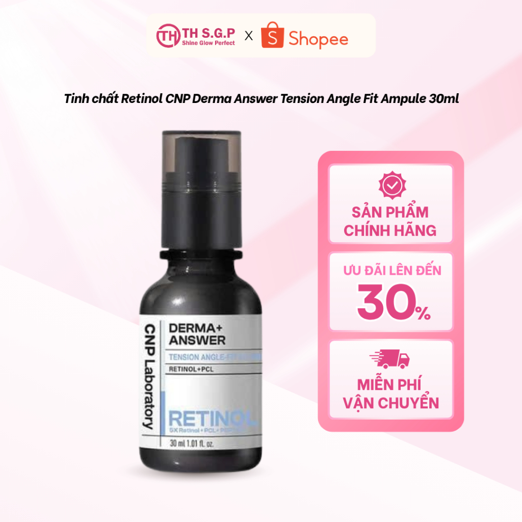 Tinh Chất Retinol CNP Derma Answer Tension Angle Fit Ampule 30ml | Nâng Cơ, Săn Chắc, Giảm Nếp Nhăn