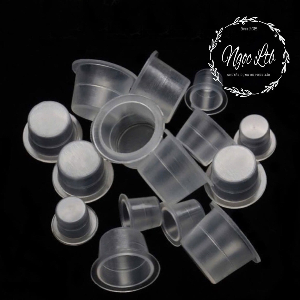 Chum Nhựa đựng mực phun xăm (gói~100c)