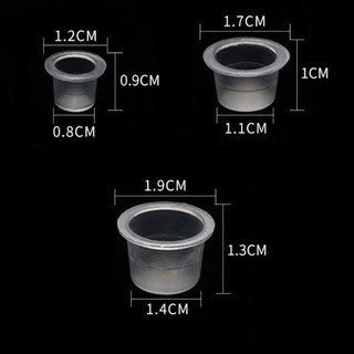 Chum Nhựa đựng mực phun xăm (gói~100c)