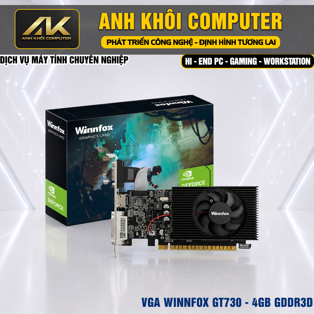 Card Màn Hình WINNFOX GT730 4GB DDR3 Chính Hãng
