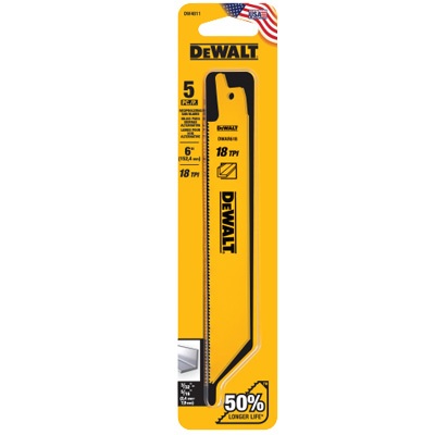 Lưỡi cắt nhôm kim loại 6in 18TPI Hiệu Dewalt Model: DW4811 (1 hộp 5 lưỡi)