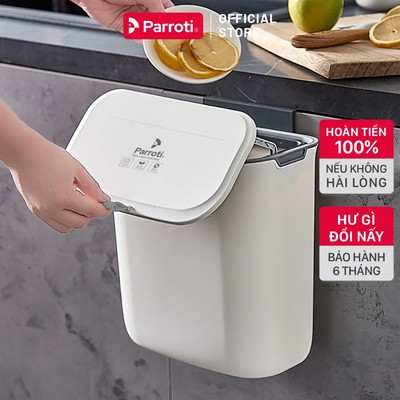 Thùng rác treo tủ bếp nắp đậy thông minh, Thùng rác dán tường, Thùng rác nhà bếp, nhà vệ sinh, toilet