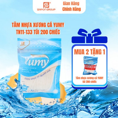 [MUA 2 TẶNG 1] Tăm nhựa xương cá YUMY - Combo 3 túi zip 200 chiếc tiện lợi an toàn (CB21-133_133)