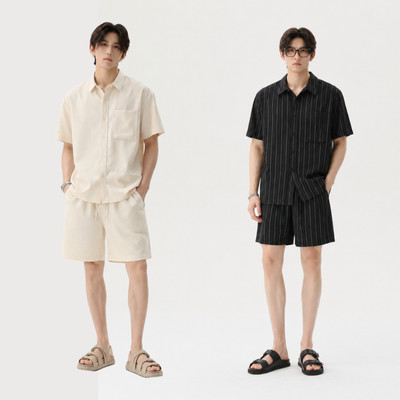 Set bộ đi biển ARMCEO linen 2026 form dáng chuẩn Hàn, thoáng mát và nhanh khô -DB02