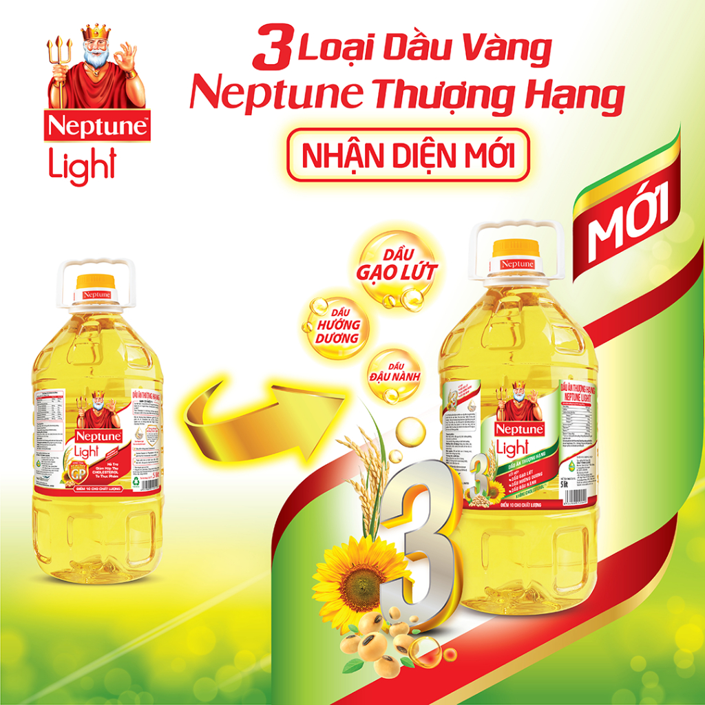 Dầu ăn thượng hạng Neptune Light 5L