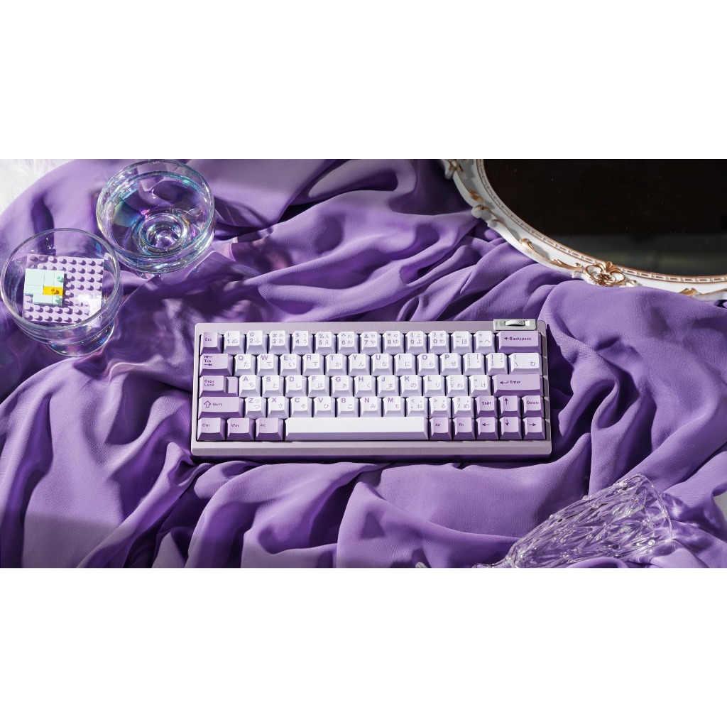 [HỎA TỐC HN - HCM] ZOOM64- Lilac Veil - 1.6mm Non-Flex Cut - FR4 - Cork | KIT | Nhôm | Layout 64% | 