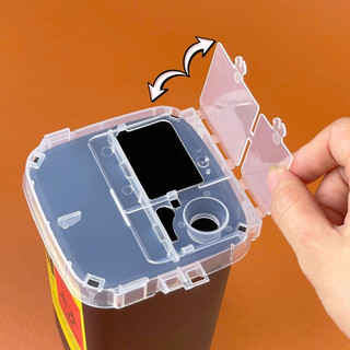 Hộp Đựng Lưỡi Dao Lam Đã Sử Dụng- Hộp Nhựa Đen