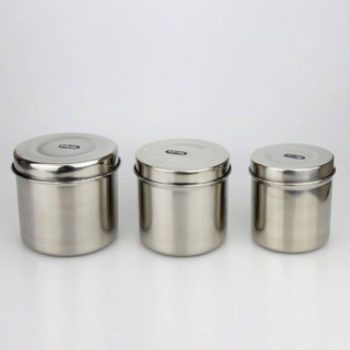 Hộp đựng bông cồn inox