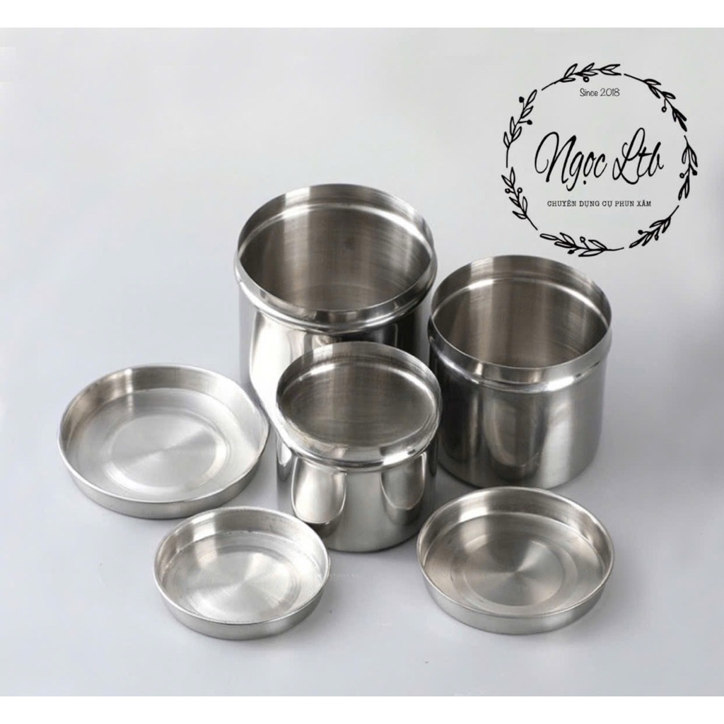 Hộp đựng bông cồn inox