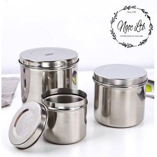 Hộp đựng bông cồn inox